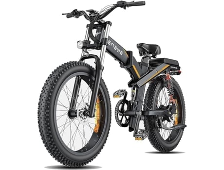 ENGWE X24 Bicicleta eléctrica plegable Fat Tire para adultos 1200W 19.2AH Batería dual de potencia máxima todo terreno EMGWE