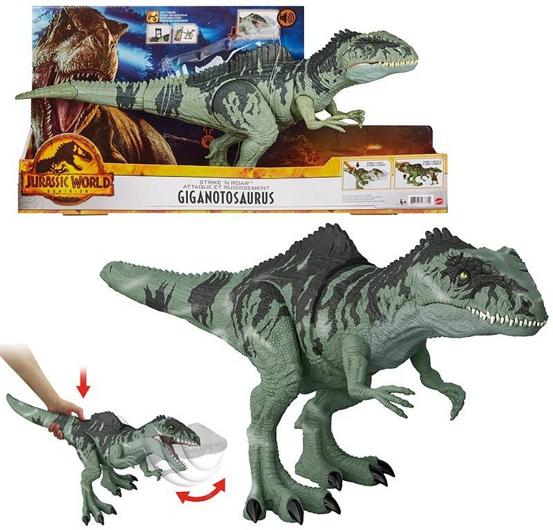 Figura JURASSIC WORLD Jurassic World Dominion Strike N' Roar Dinosaurio Gigante (Edad Mínima: 4 Años)