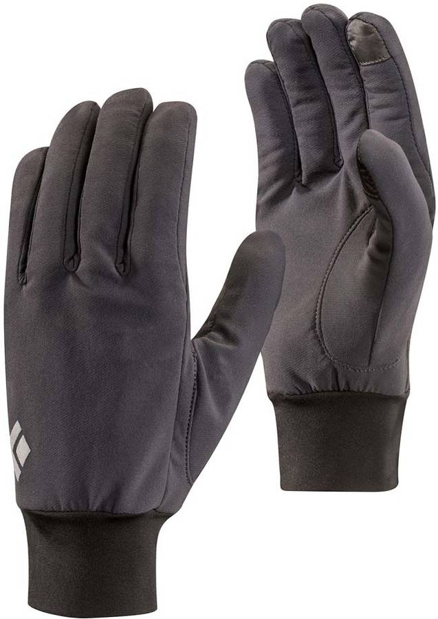 Black Diamond Lightweight softshell guantes unisexadult para hombre gris montaña xs