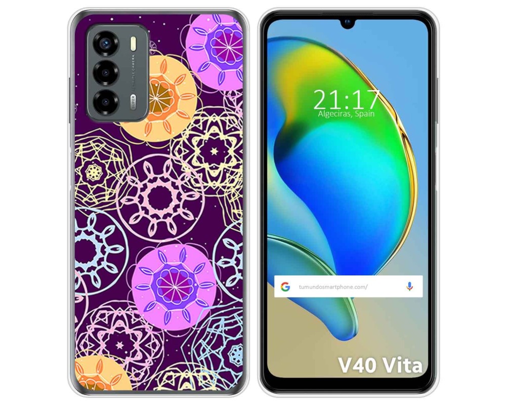 Funda Silicona Para zte blade v40 vita diseño radial