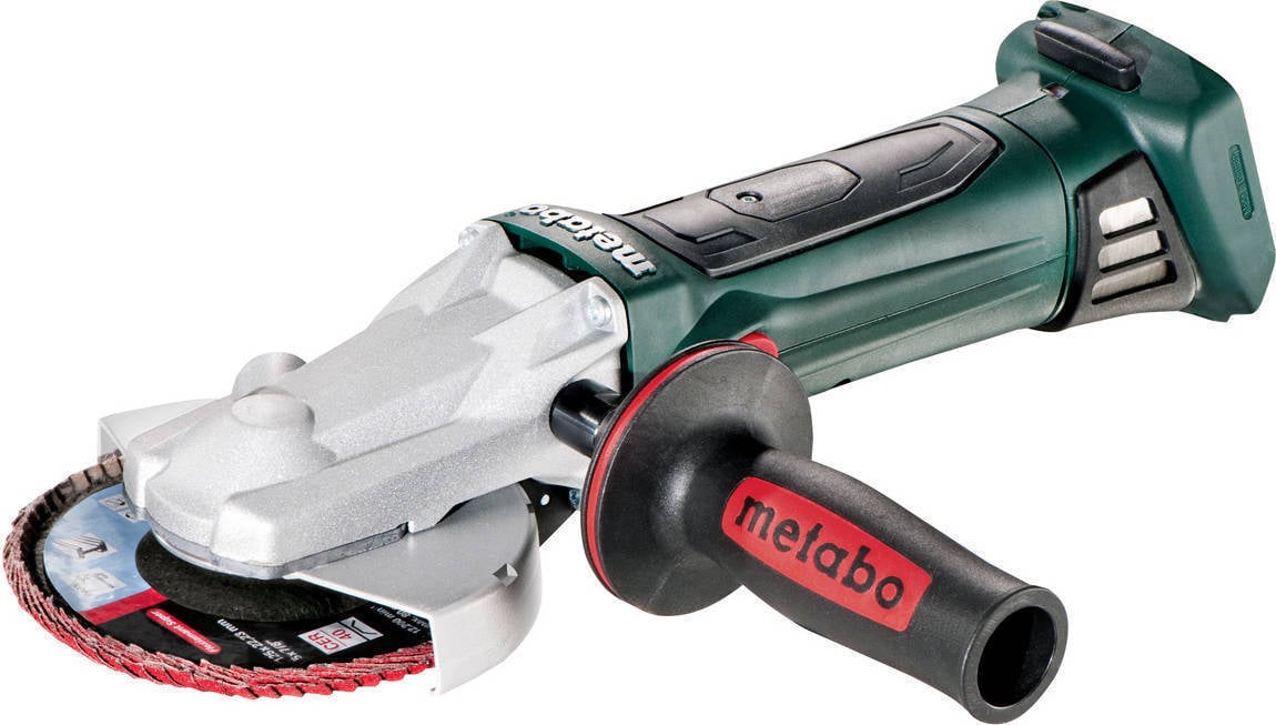 Metabo 601306840 Miniamoladora con cabeza plana bateria 18v ah liion wf 18 ltx 125 mm maletin metaloc negro