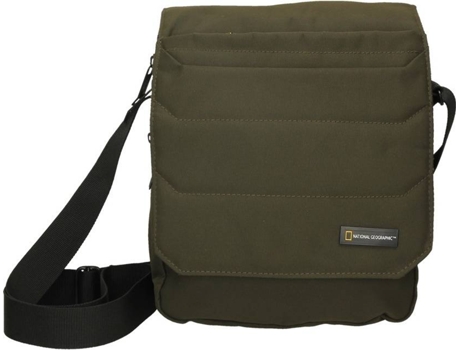 Bolso de Hombro NATIONAL GEOGRAPHIC N00707.11 (Khaki - Nailon - 23.5x9x27 cm)