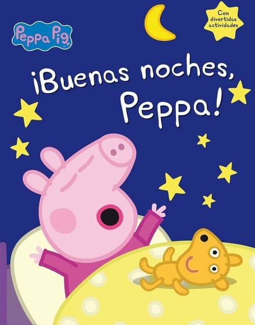 Peppa Pig ¡buenas noches libro de autores español incluye divertidas actividades