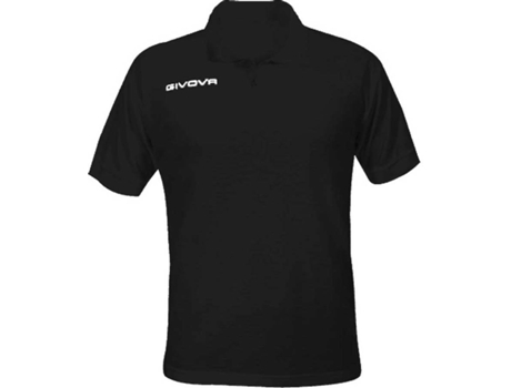 Polo de Hombre para Fútbol GIVOVA Summer Negro (S)