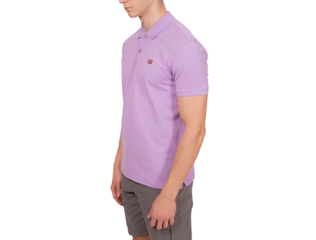 Polo de Hombre NAPAPIJRI Algodón Morado (S)