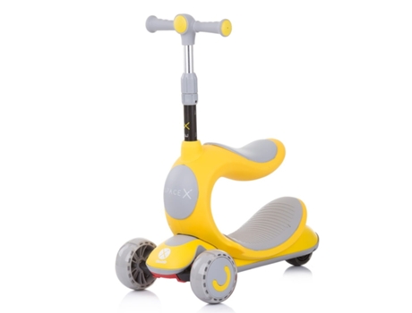 Patinete CHIPOLINO Space X 2 en 1 de Amarillo (Edad Mínima Recomendada: 3 años)