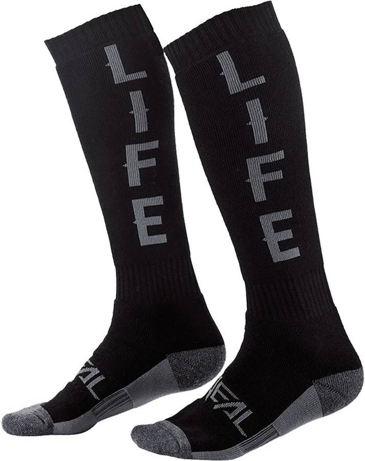 Calcetines para Hombre ONEAL Pro Mx Ride Life Negro para Motociclismo (Tamaño Unico)