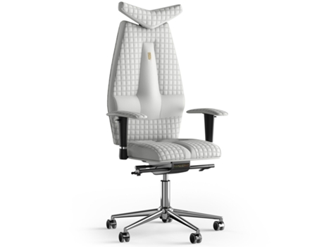 Silla de Oficina KULIK SYSTEM Jet Stitching PU Cuero (Branco -130x50x50cm)