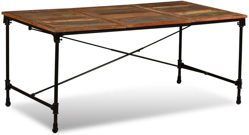 Mesa de Comedor VIDAXL 243995 (Madera Reciclada Maciza - 180 cm)