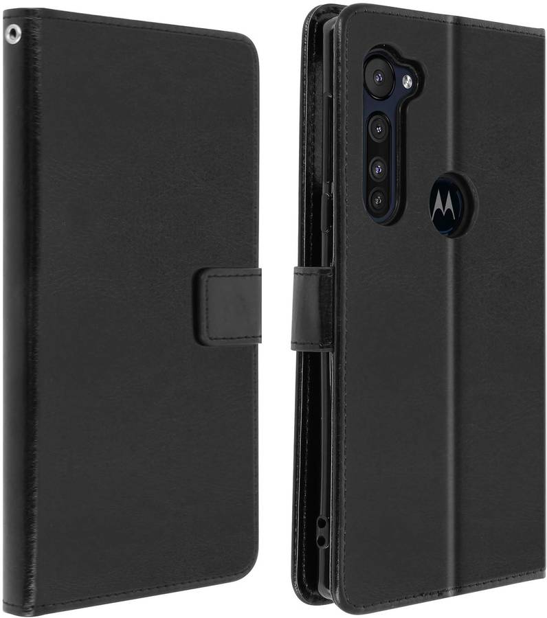 Funda Motorola Moto G Pro AVIZAR Libro Billetera Negro