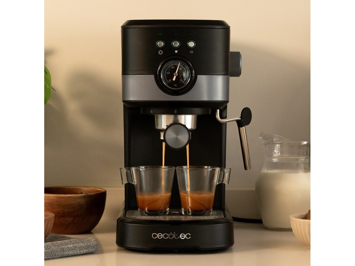 Cafetera espresso Power Espresso 20 Pecan Pro con 20 bares con vaporizador.  