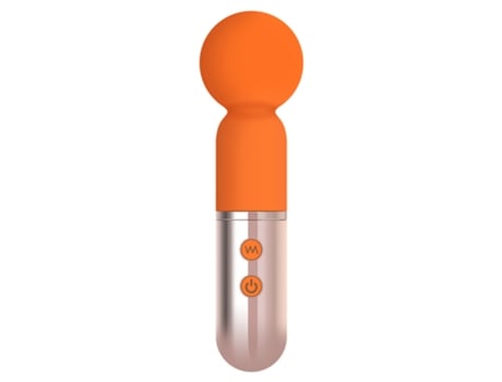 Mini vibrador de masaje con 9 modos de vibración para mujer (naranja) VEANXIN