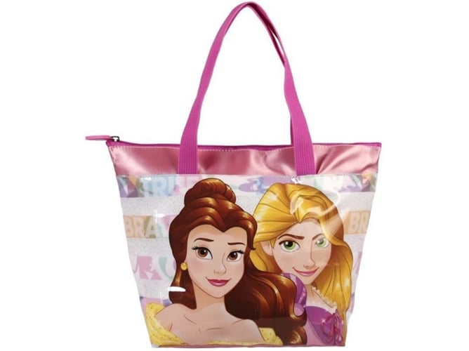 Bolso DISNEY de Playa Bella y Rapunzel (27 x 21 x 9 cm)