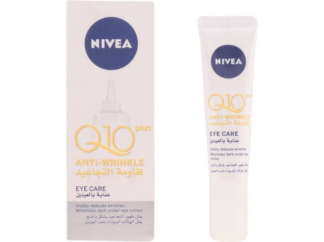 Crema Facial NIVEA Q10 ml+ Anti-Arruga Eye Care 15 ml