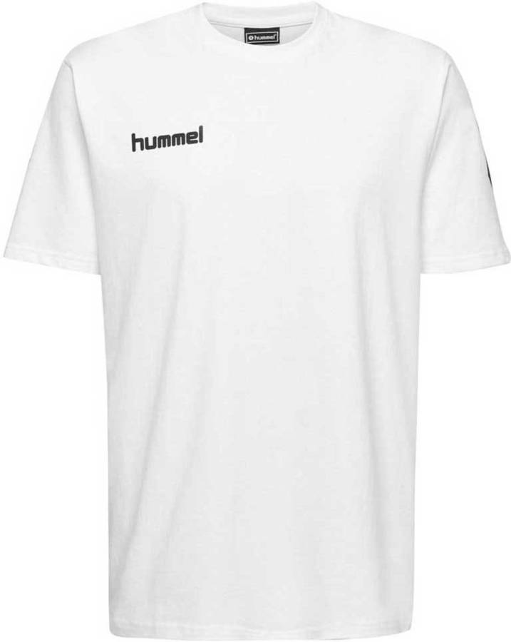 Camiseta Para Hombre hummel go cotton blanco fútbol hmlgo tshirt ss