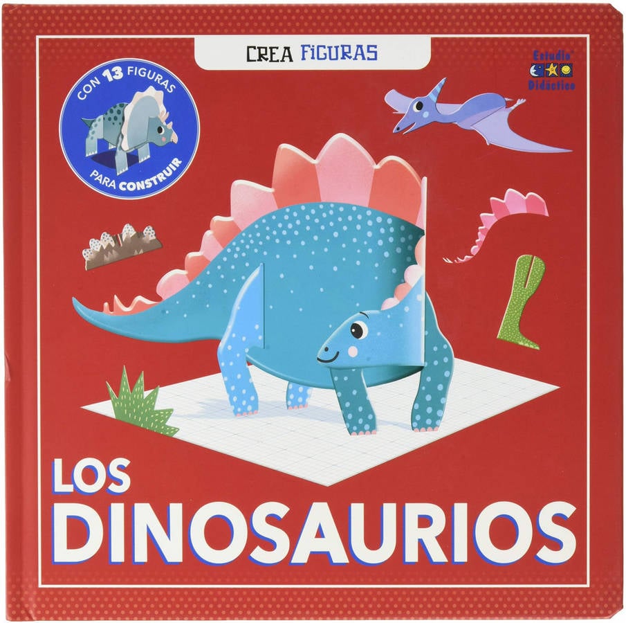 Libro Los Dinosaurios Crea Figuras de Vários Autores (Español)