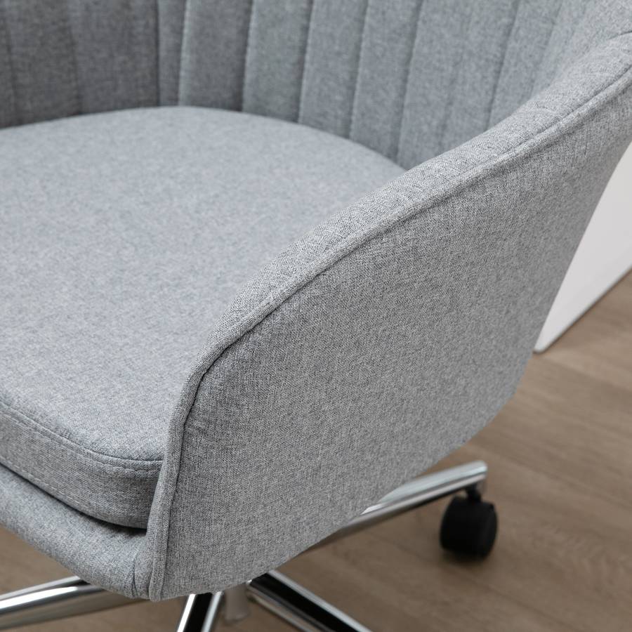 Silla de Escritorio Operativa VINSETTO Ergonómica elegante Gris