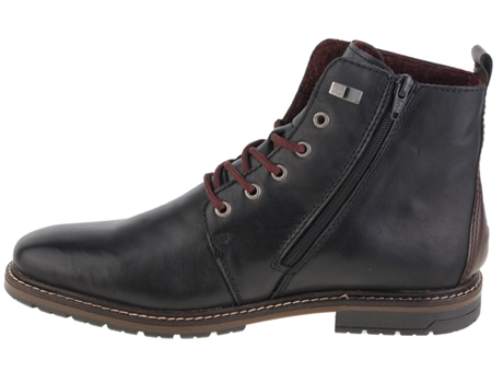 Zapatos de Hombre RIEKER Booties Piel Negro (45)