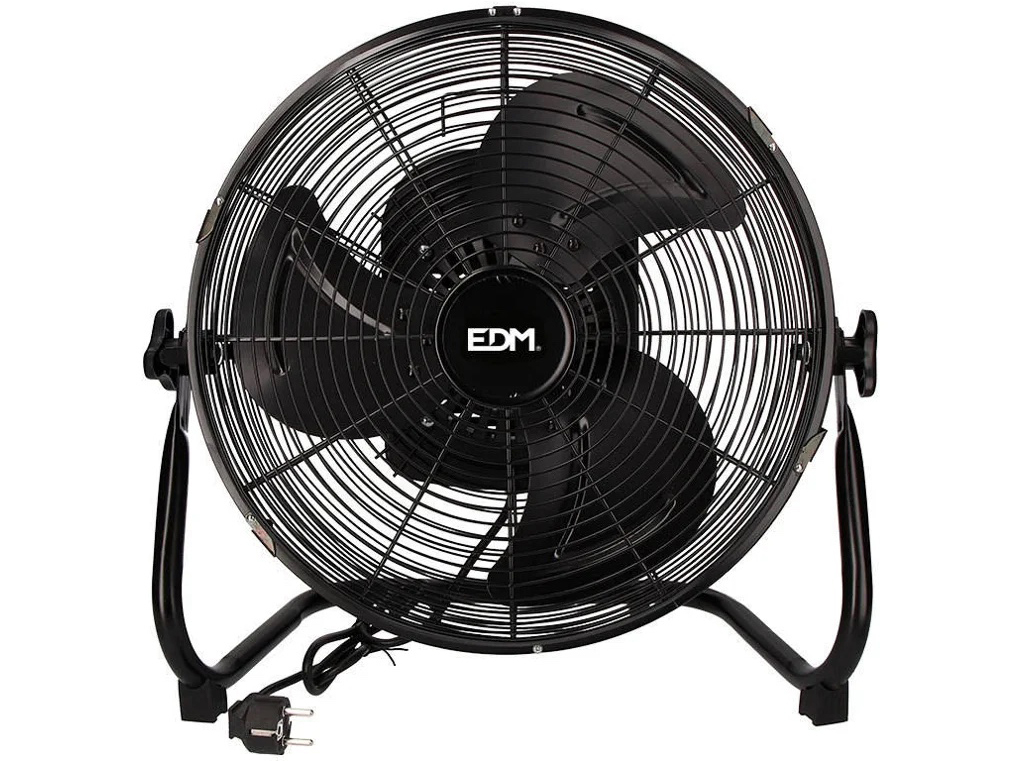 Ventilador Industrial Oscilante EDM  Negro 60W 40 Cm