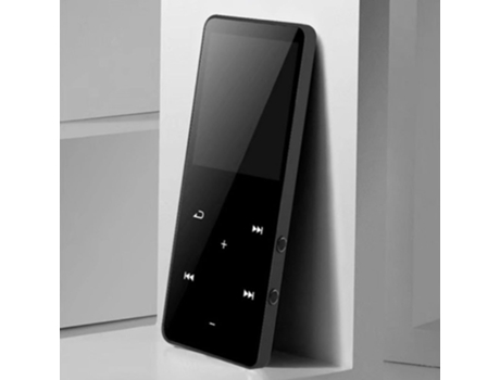 Reproductor de música bluetooth con radio fm de tecla táctil, walkman de reproducción de video[Negro / 8gb]