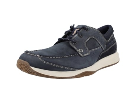 Zapatos de Hombre CLARKS Sailview Piel Azul (43)