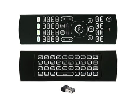 Mando TV CROWNED (Mx3 Wireless Qwerty White Backlit 2.4Ghz Keybod Mouse Microphone)