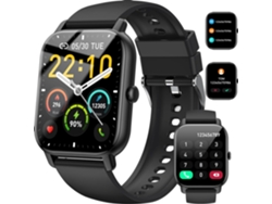 Smartwatch CHRONUS P66D Función de Llamada a Prueba de Agua IP68 Rastreador de Fitness Negro