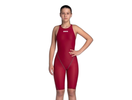 Bañador de Niña para Natación ARENA Powerskin St Next Rojo (10/11 Años)