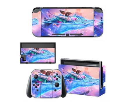 Kit de Adesivos Vinil para Nintendo Switch SLOWMOOSE Qbysns0395 Multicolor