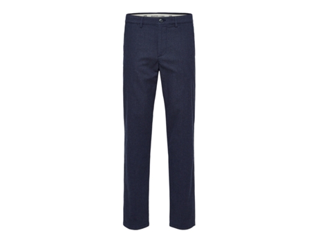 Pantalones de Hombre SELECTED Chino Slim Fit Miles Azul (34x32)