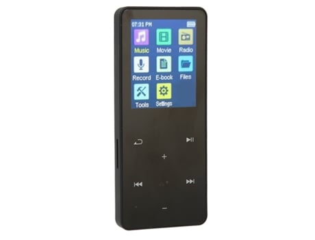 Reproductor MP3 Bluetooth SMANDY JS04 1.8Inch HiFi Loseless 8GB (Negro)