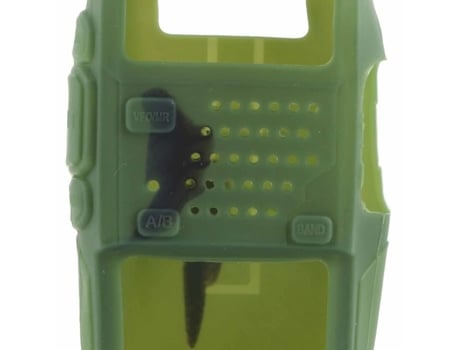 HURRISE Funda de Silicona para Walkie Talkie 2 Piezas Mini Funda Protectora Suave de Silicona para Walkie Talkie Radio Parte de Video Verde