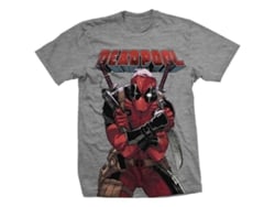 Camiseta ROCKINSTONE con estampado grande de Deadpool (S)