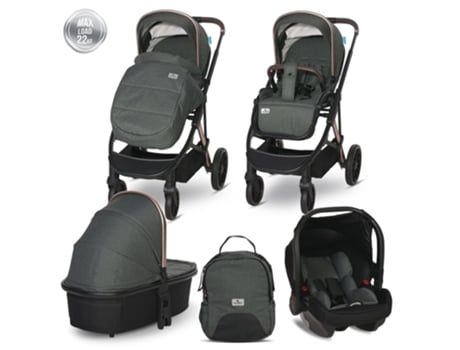 Carrito de Bebé LORELLI Aria Trio Hard Carrycot By Green