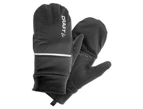 Guantes para Hombre CRAFT Hybrid Weather Negro para Ciclismo (XXL)