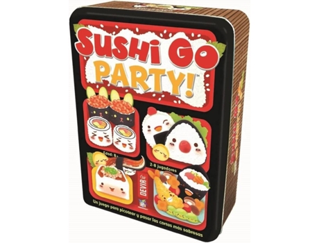 Devir Sushi Go party en castellano juego mesa bgsgparty cartas +8