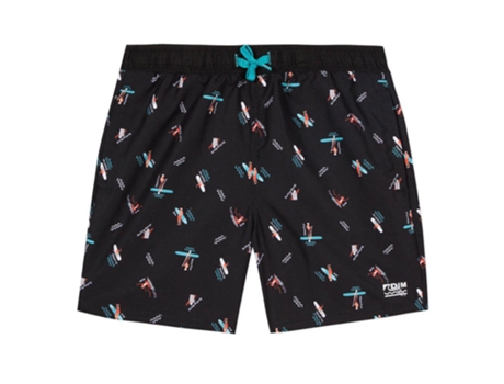 Traje de baño Unisex DIM KIDS Short De Bain Negro para Natacion (10 Años)