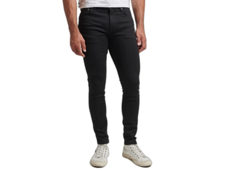 Pantalones Vaqueros para Hombre SUPERDRY (34x34 - Algodón - Negro)