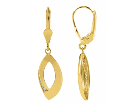 Joyas Oro 8K – Pendientes de Aro en Oro con Circonitas Nelia