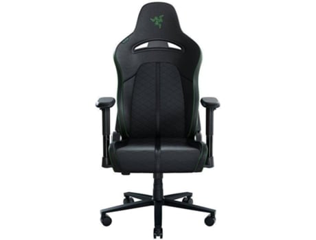 Razer Rz3803720100r3g1 Enki silla para juegos con soporte lumbar integrado de escritoriode oficina cuero multicapa relleno espuma almohadilla la cabeza black standard gaming reposabrazos 4d carga 136 kg arco negroverde hasta elevador 4