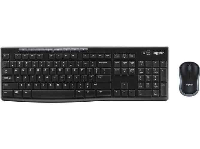 Teclado LOGITECH MK270 (Inalámbrico - Layout Suizo)