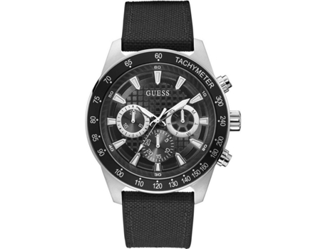 Reloj GUESS Hombre (Leathernylon - Negro)