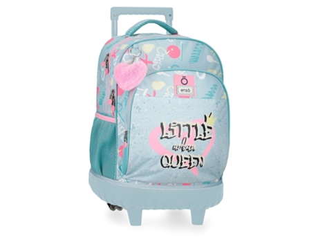 Mochila Escolar Poliéster Little Urban Queen Azul ENSO