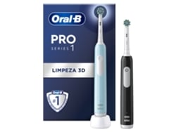 ORAL-B Cepillo de Dientes Eléctrico ORAL B Pro 1 Duo Black+Blue 1Un