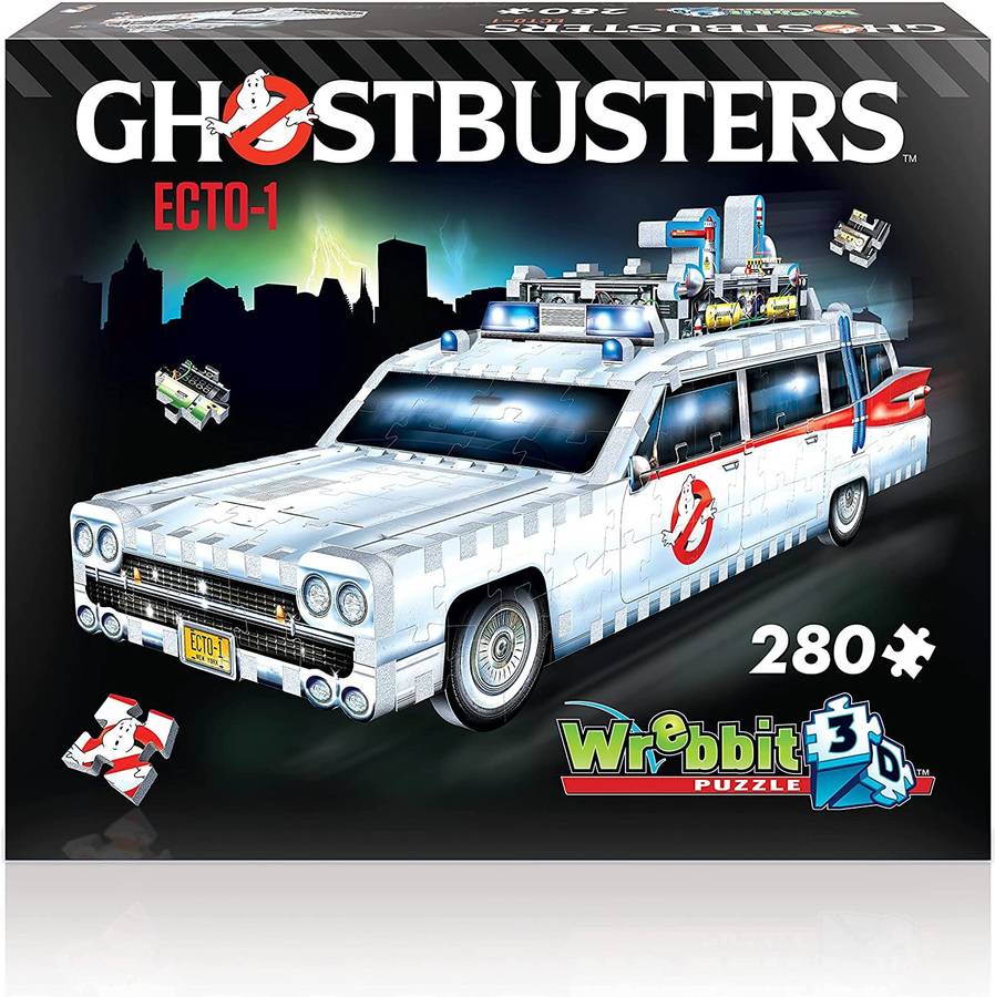 Puzzle 3D WREBBIT 3D ECTO-1 Cazafantasmas (Edad Minima: 6 anos - 280 Piezas)