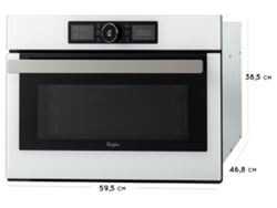 Microondas Integrable WHIRLPOOL AMW 730 WH (31 L - Con grill - Blanco)