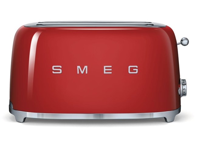 Tostadora SMEG Años 50 Rojo - TSF02RDEU 4 Rebanadas (1500 W)