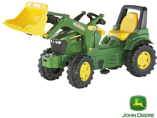 Toys Lader John deere tractor miniatura con pala frontal 710027 pedales 7930 rollytoys