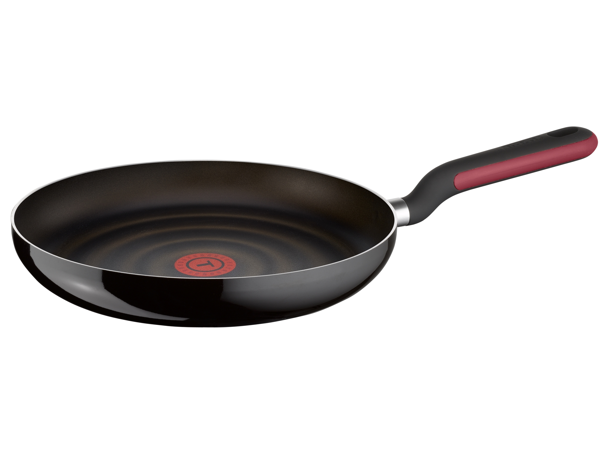 Sarten Comfort Grip d5090402 24cm tefal de aluminio 24 con exterior negro esmaltado antiadherente extra titanio para todo tipo cocinas