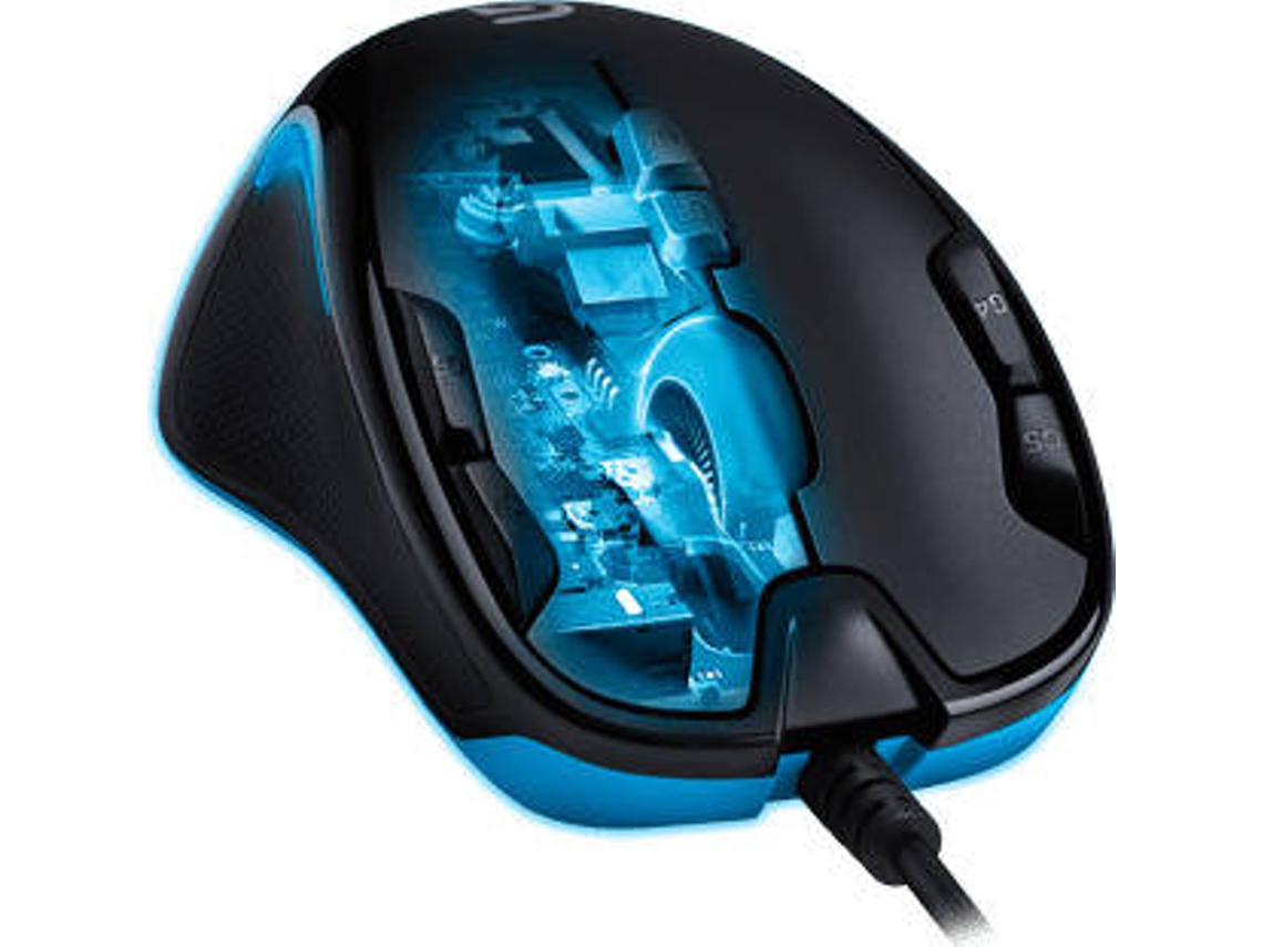 Ratón Gaming LOGITECH g300s (25000 dpi - Azul)